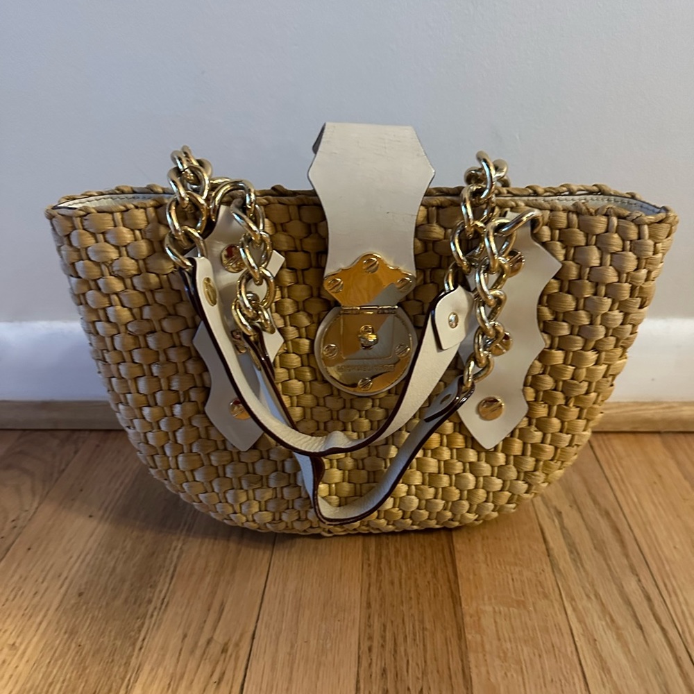 Michael Kors Santorini Straw Tote